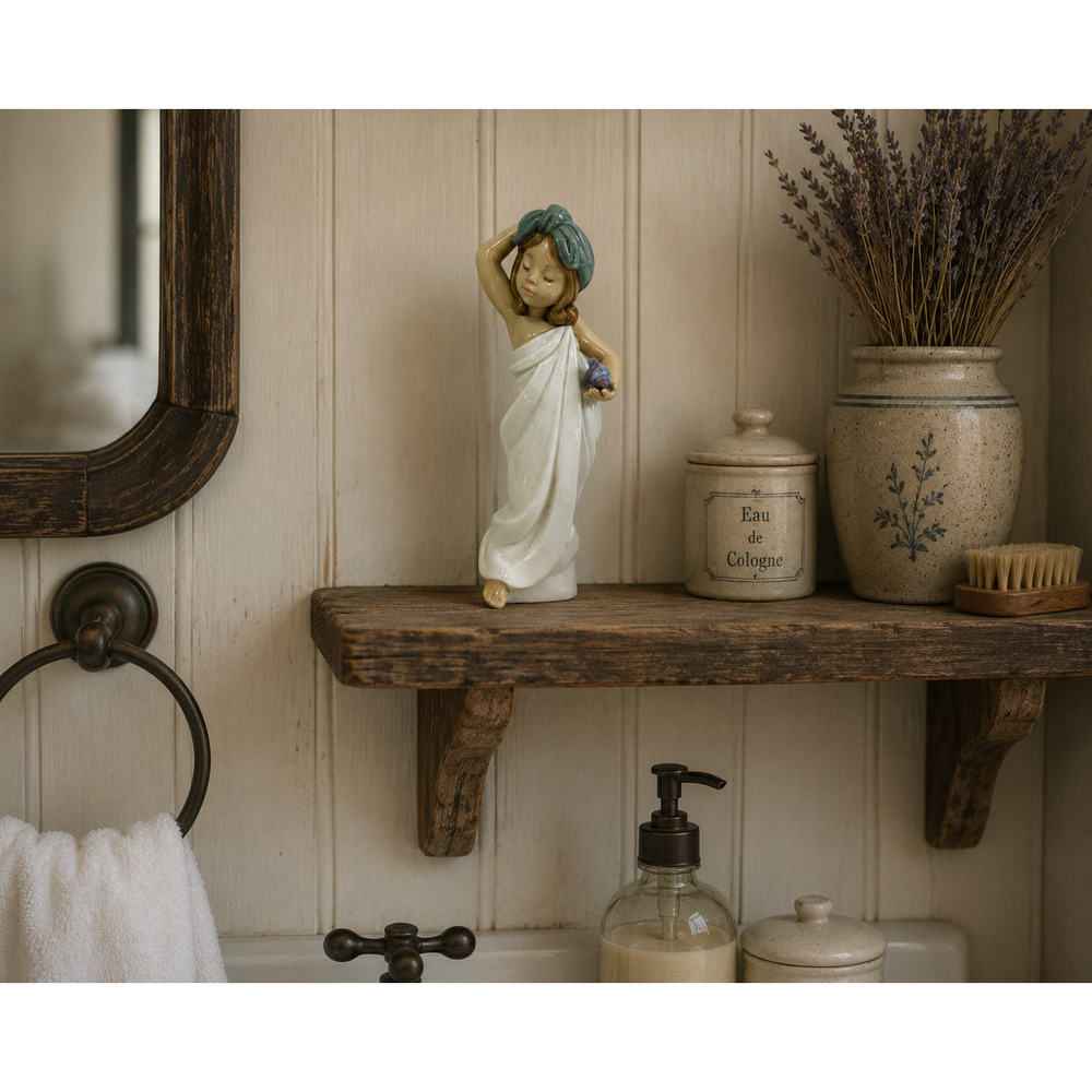 Lladro Toga Figurine Girl in Towel Head Wrap 6799